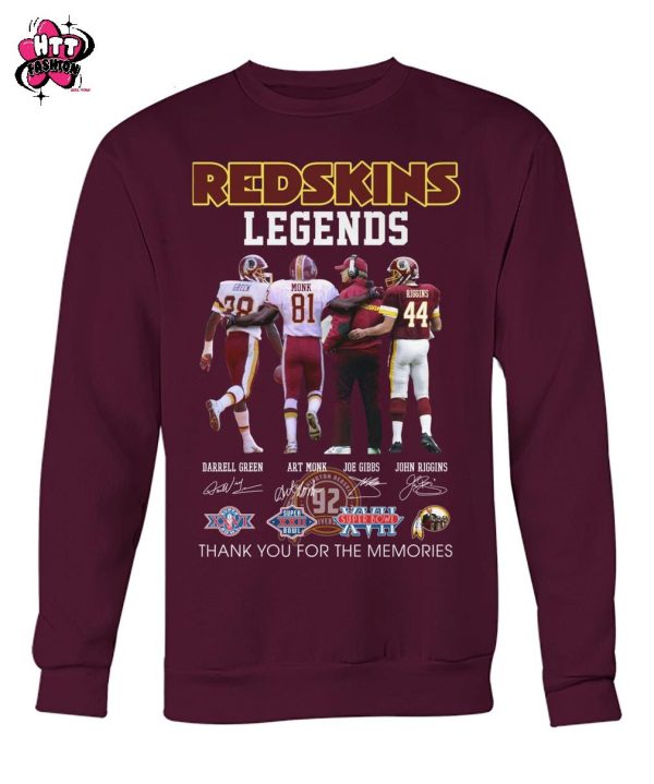 Washington Redskins Thank You For The Memories T-Shirt